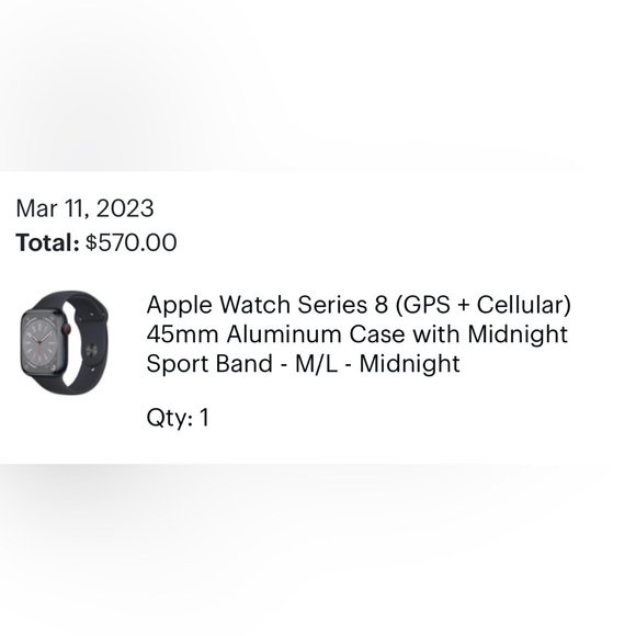 45 MM Apple Watch Series 8 (GPS + Cellular)